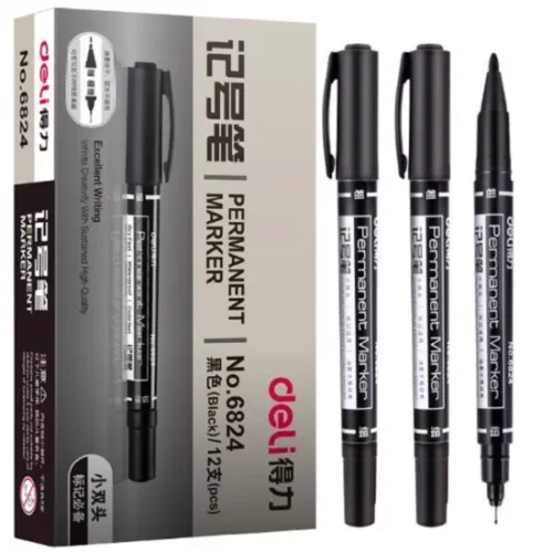 Marcador permanente de duas pontas