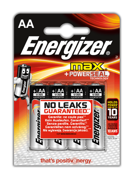 Pilha alcalina Energizer AA/4